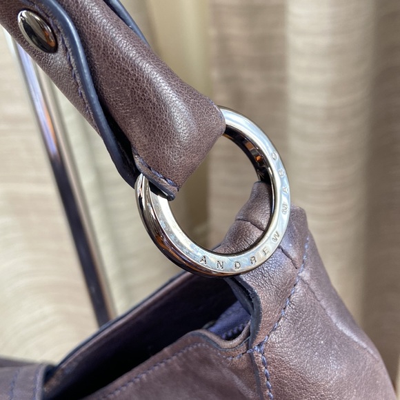 Andrew Marc Leather Shoulder Bag - Picture 3 of 13
